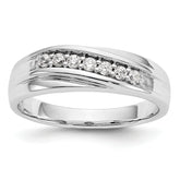 14K White Gold 7-Stone 1/4 carat Diamond Complete Men's Band